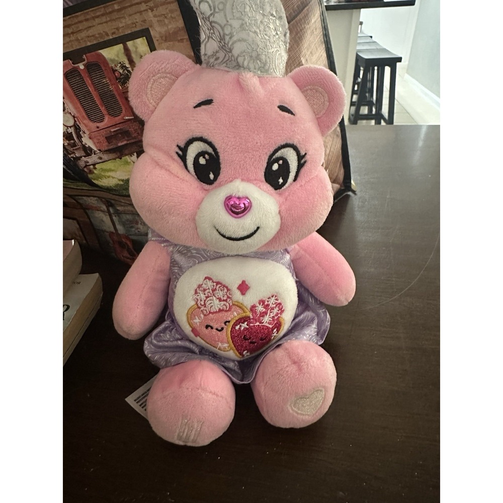 WICKED x Care Bears Love-A-Lot Bear as Glinda Upland 8" Pink Plush BRAND NEW